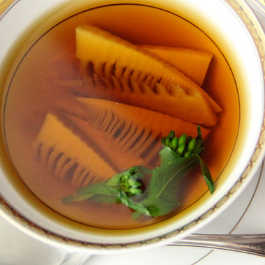 筍のコンソメスープ